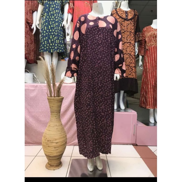 longdres jumbo putri diana pekalongan//daster lengan panjang jumbo