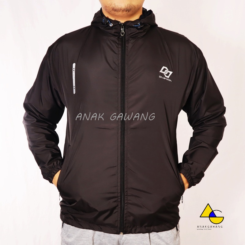 Jaket Parasit Olahraga Pria Leiva by Duanjon Jaket Olahraga Waterproof 85% Anakgawang