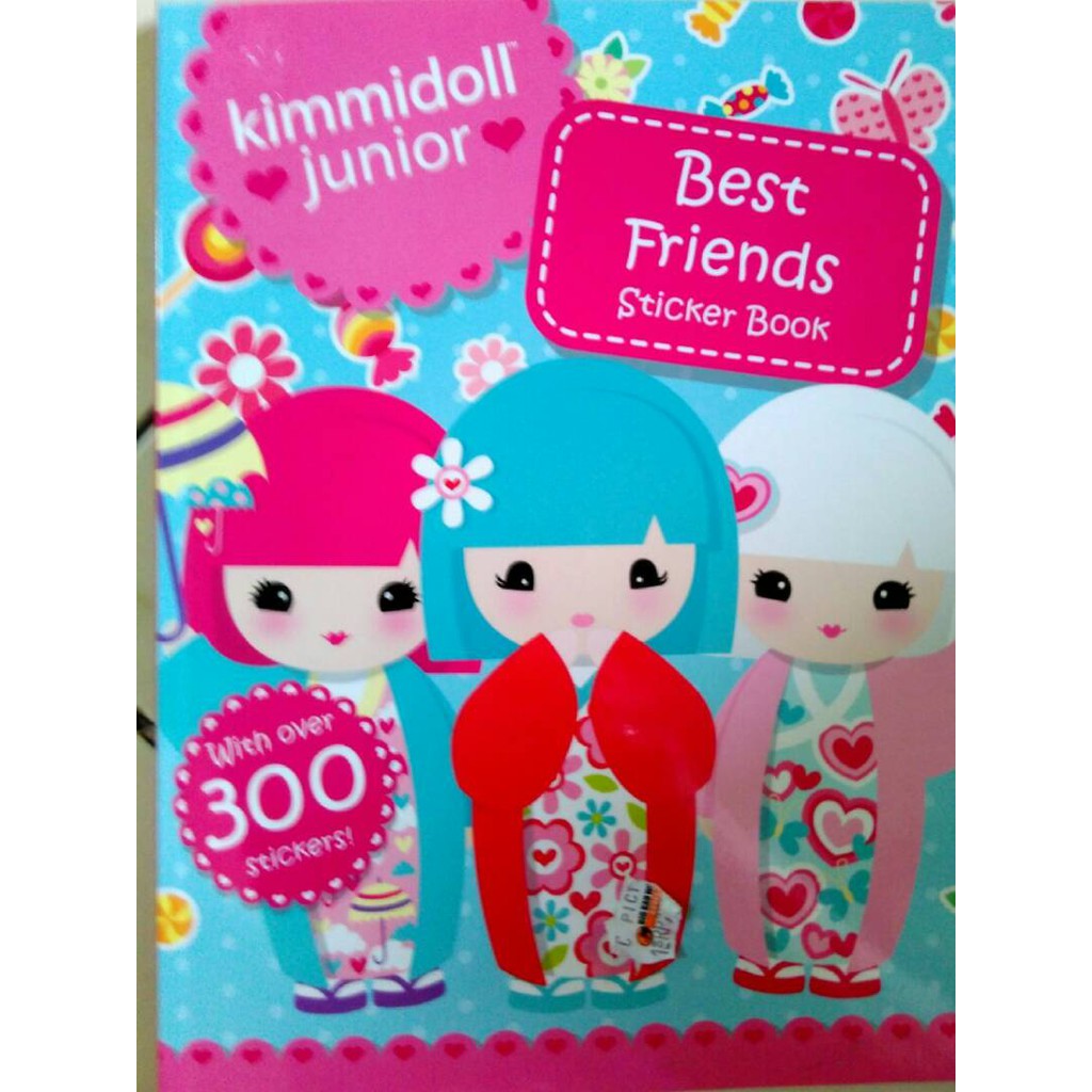 

Activity book import anak Best Friends Sticker Book Kimmodoll junior with 300 sticker