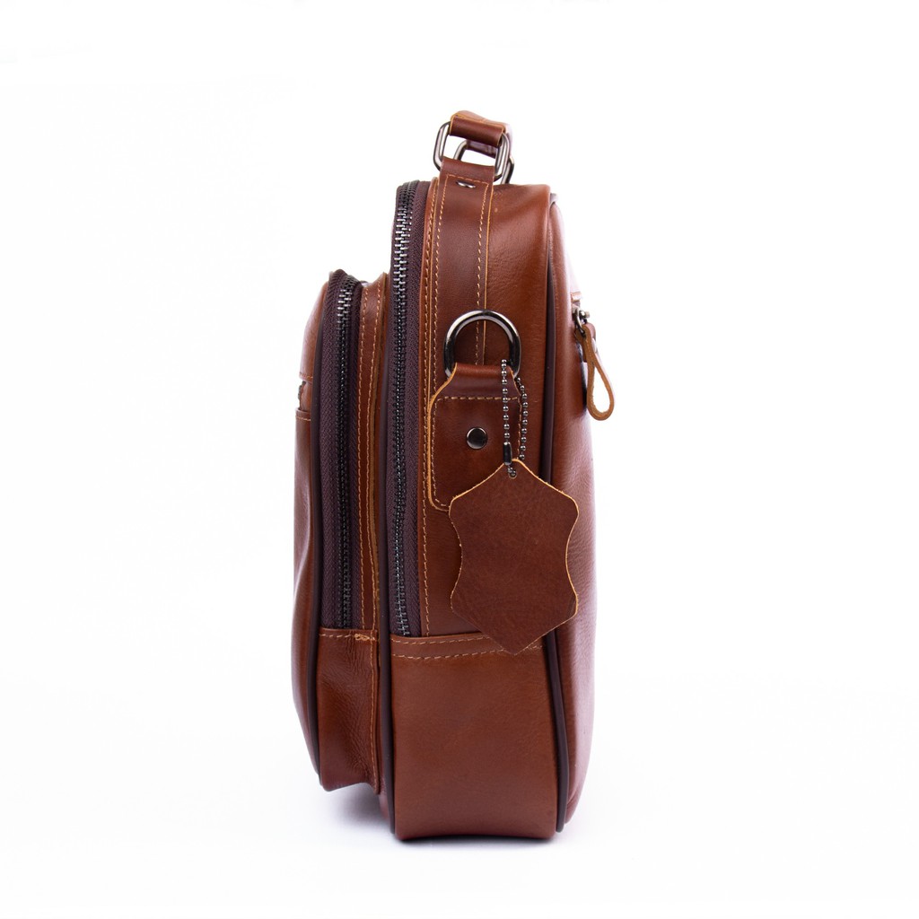 REVEN LEATHER - Bonature Geniune Leather Men Sling Bag Tas Selempang Pria Kulit