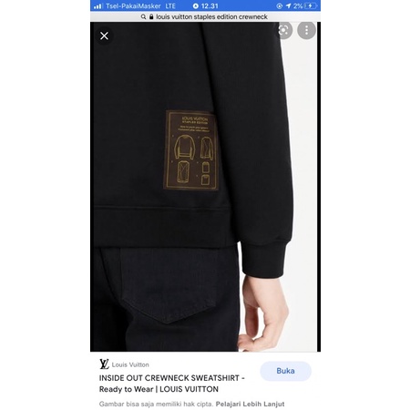 crewneck louis vuitton original (second/bekas)