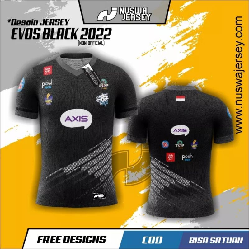 JERSEY EVOS 2022 | BAJU GAMING | KAOS EVOS