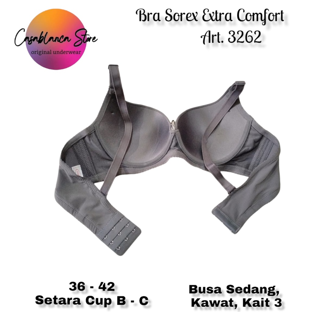 BH SOREX EXTRA COMFORT ART. 3262  Kawat, Busa Sedang, Kait 3