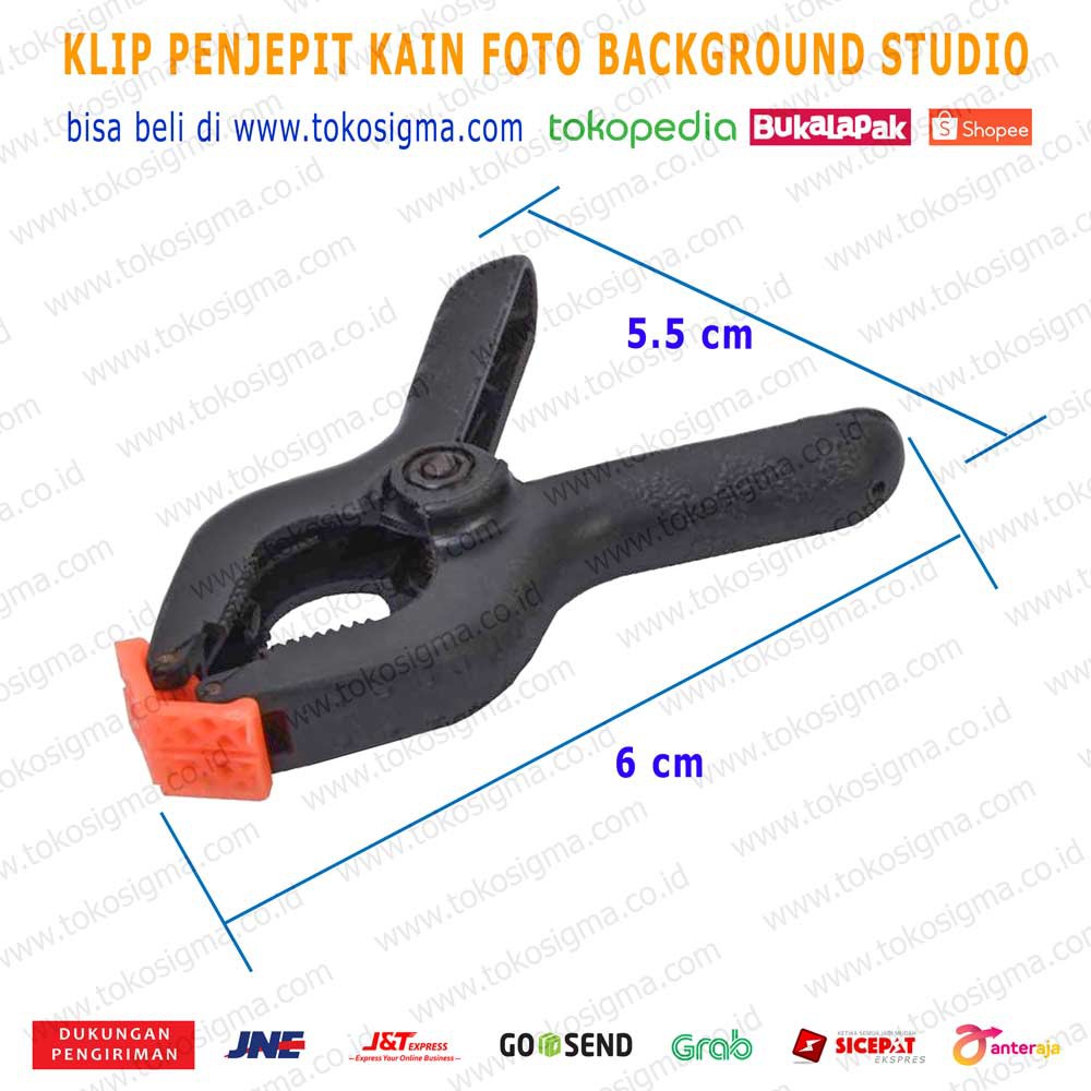 3pcs Clip jepitan Kain Studio Foto - Klip backdrop background Photo Studio