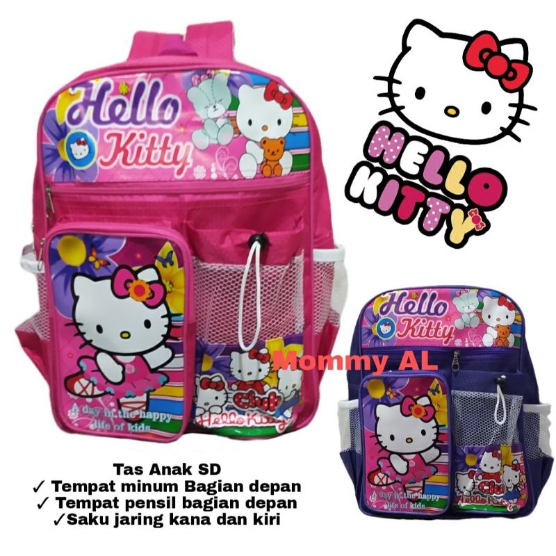 TAS ANAK KARAKTER UKURAN SD MOTIF HELLO KITTY/TAS ANAK SEKOLAH PEREMPUAN/TAS ANAK SEKOLAH TK