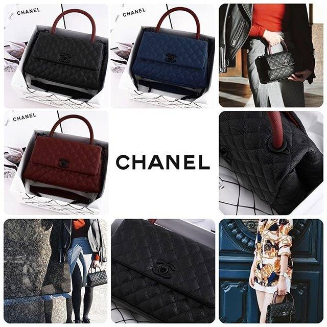 Chanel coco handle caviar