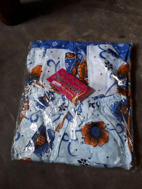Baju Tidur Singlet Batik Pekalongan Best Seller Setelan 3/4