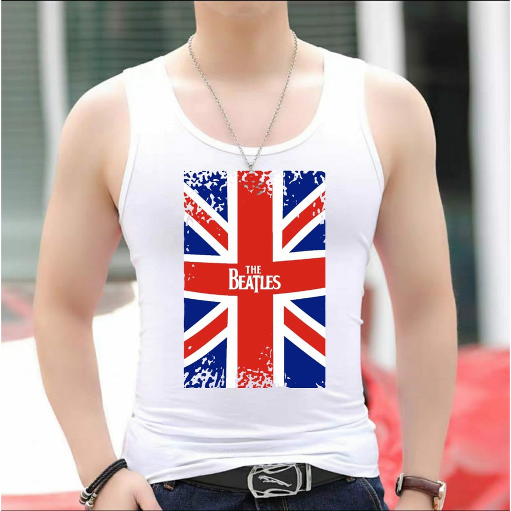 AMOSJKT28.SINGLET BEATLES/SINGLET DEWASA/SINGLET PRIA