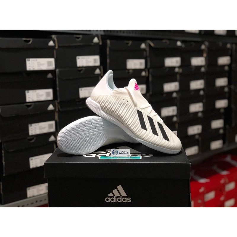 Sepatu Futsal Adidas X 19.3 in White pink EG7153 Original BNIB