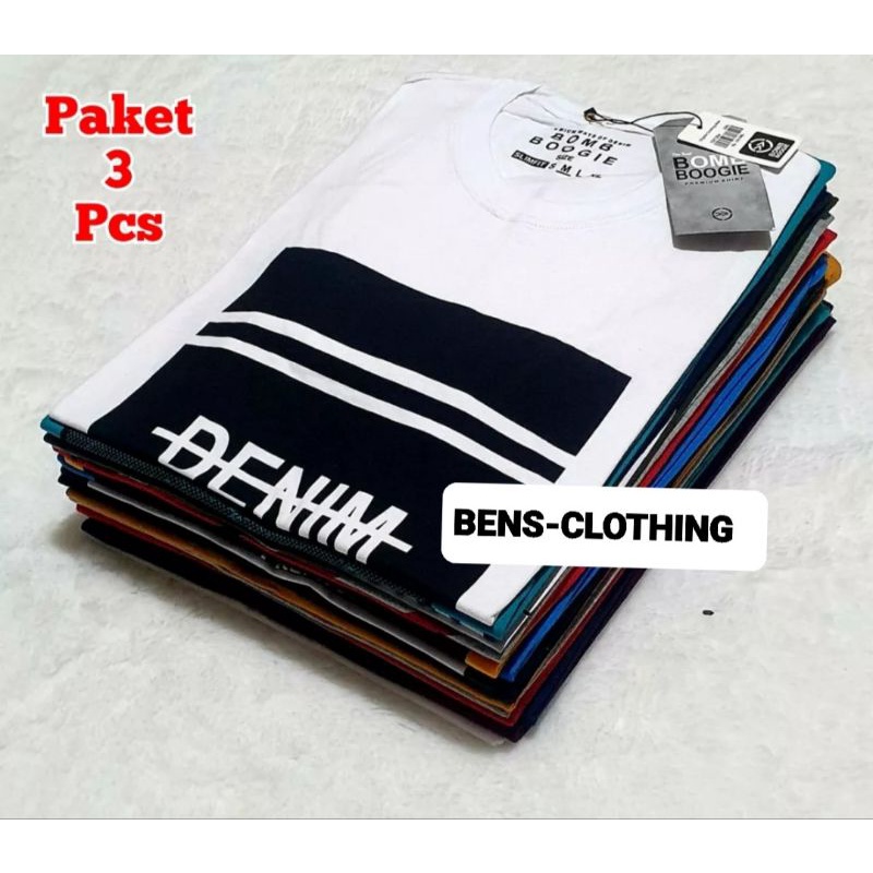 Kaos 3 pcs Ukuran M L XL XXL XXXL Big Size Lengan Pendek Pilih Warna MOTIF RANDOM ACAK| Kaos Distro Pria | Kaos Bombboogie original terbaru 2021 pria wanita cewek cowok | Bombogie | bomboogie | Baju distro pria keren 2021 | Kaos 420 Distro pria | kaos