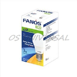 FANOS Lampu LED ECO 3W 5W 7W 9W 12W 15W 18W 22W BULB Putih Bohlam BERGARANSI