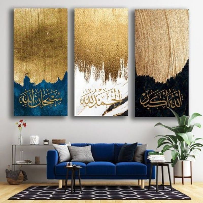 lukisan kaligrafi lukisan islam lukisan arab lukisan muslim lukisan panel minimalis texture