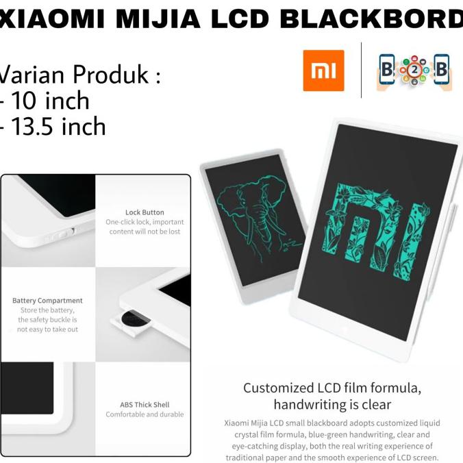 

XIAOMI MIJIA LCD Blackboard 10 & 13.5 inch Chalkboard Writing Drawing - 10 inch