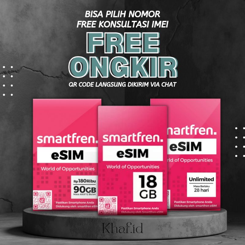 ESIM SMARTFREN [ FREE ONGKIR ]