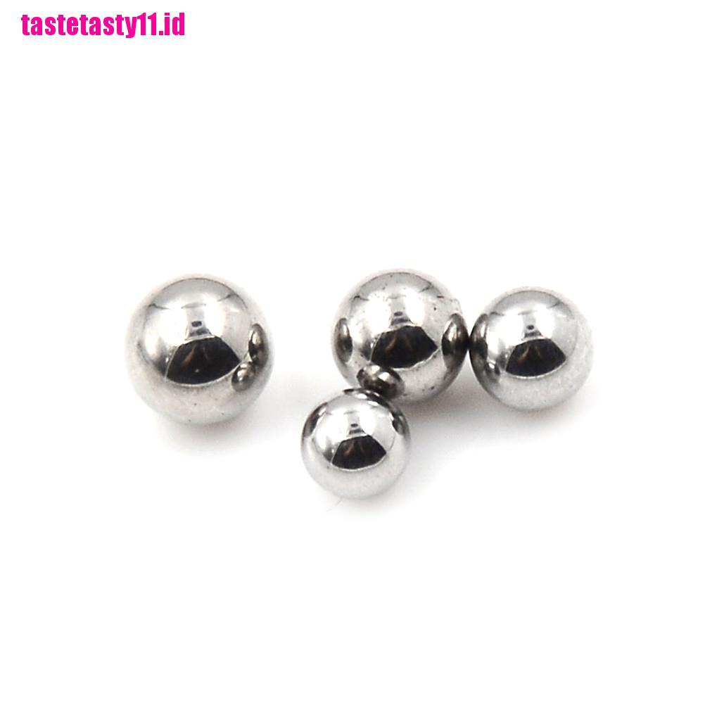 【TTID】100pcs Bicycle Replacement Silver Tone Steel Bearing Ball 4/4.5/5/5.5MM D