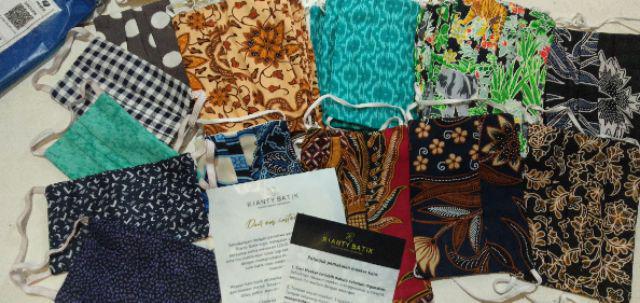 [ready Stock] Masker Anak Rianty Batik Masker Katun Masker Kids [isi 5pc]