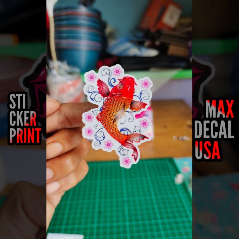 

STIKER PRINT LOGO IKAN KOI 3 | STICKER PRINTING KEREN ANIME DLL
