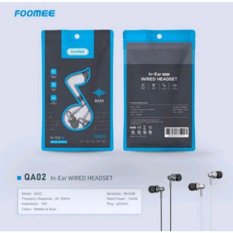 Headset - earphone Foomee