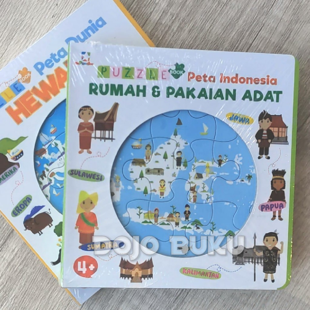 Opredo Puzzle Book Peta Indonesia: Rumah &amp; Pakaian Adat Tim Oopredoo