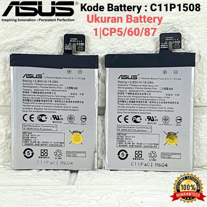 Baterai Original ASUS Zenfone Max C550KL Z010DA Z010DA C550KL C11P1508