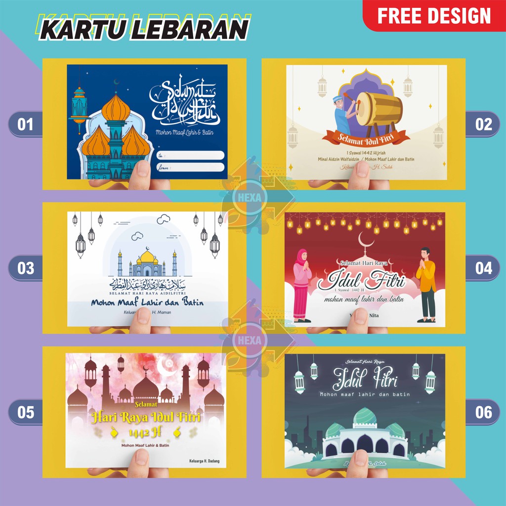 

CETAK KARTU LEBARAN IDUL FITRI MURAH UKURAN 15X10 CM CUSTOM