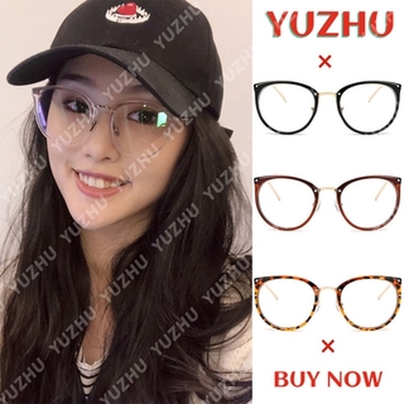 （YUZHU）COD MINUS 0~-400° Classical Mata Kucing Kacamata Wanita Cat Eye Eyeglasses