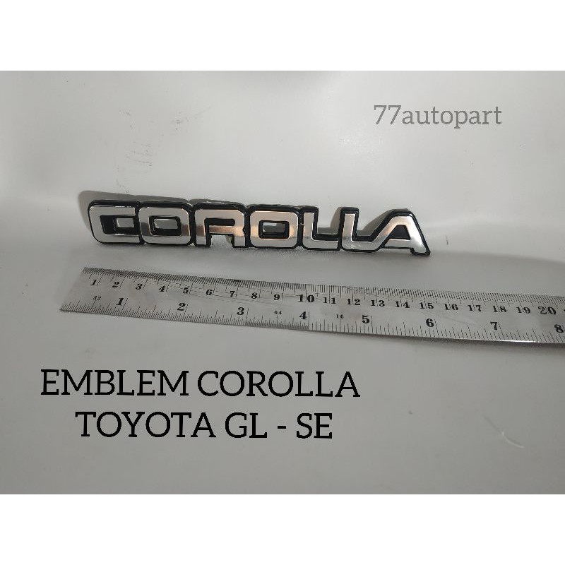 Emblem logo corolla toyota gl se