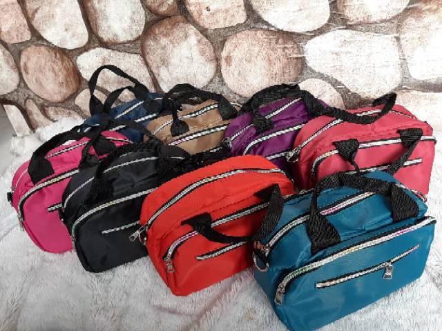 TAS PARASUT/SLING BAG/TAS SELEMPANG JINJING/TAS JALAN WANITA