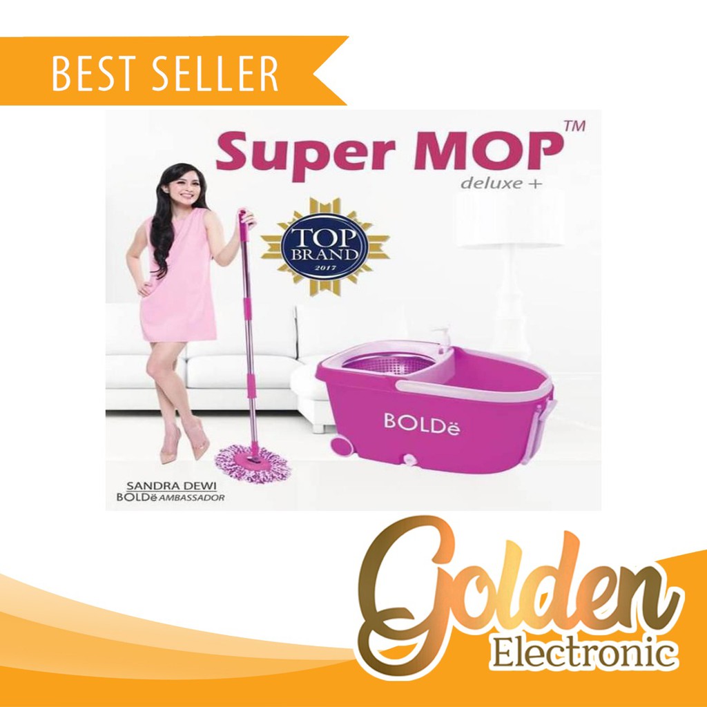 BOLDe Super Mop DELUXE + Alat pel lantai (WHEELS SERIES RODA)