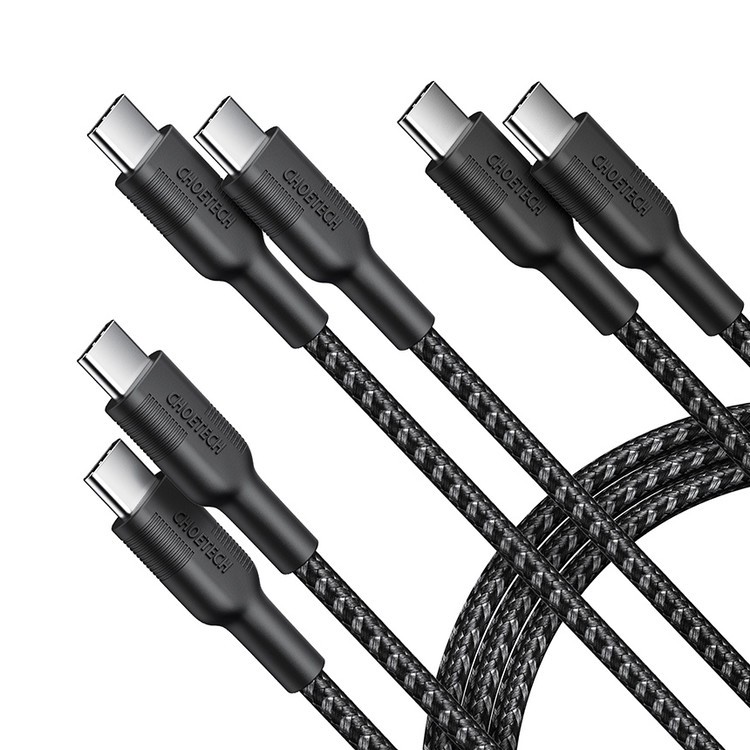 Type c to Usb-c pd cable set choetech charge-data sync 3 pack 1.2m-2m 60w-100w Mix00108