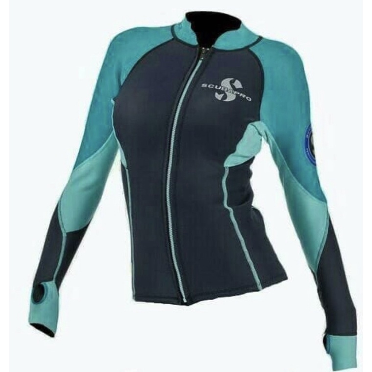 wetsuit baju selam rashguard everflex lady top scubapro