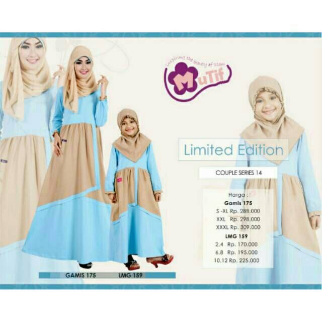 Mutif 175 - Baju Muslim Wanita - Gamis