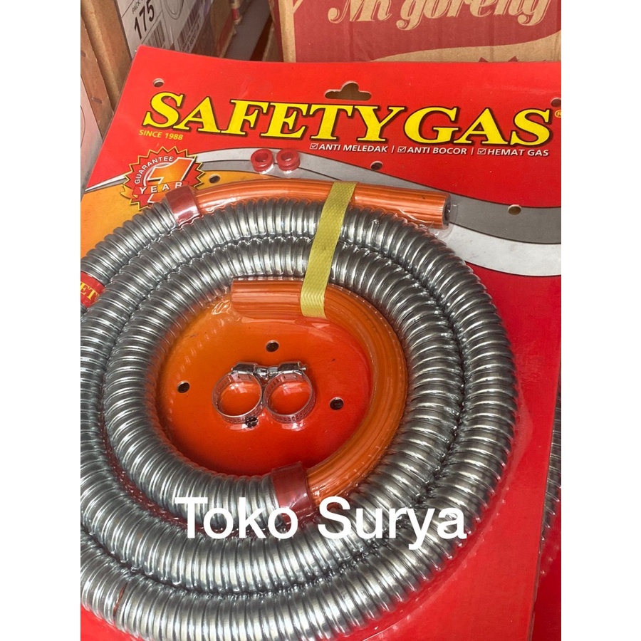 SELANG LPG SAFETY GAS SELANG ELPIJI SELANG GAS SELANG REGULATOR DAPURSELANG SAFETY GAS STAINLESS STE