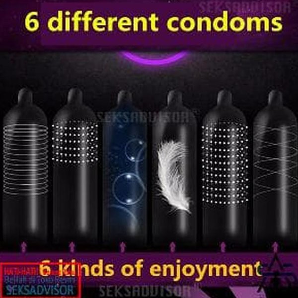 Kondom Mio - 6 Type Condom. Ulir. Gerigi. Tipis. Dot. Halus - Limited