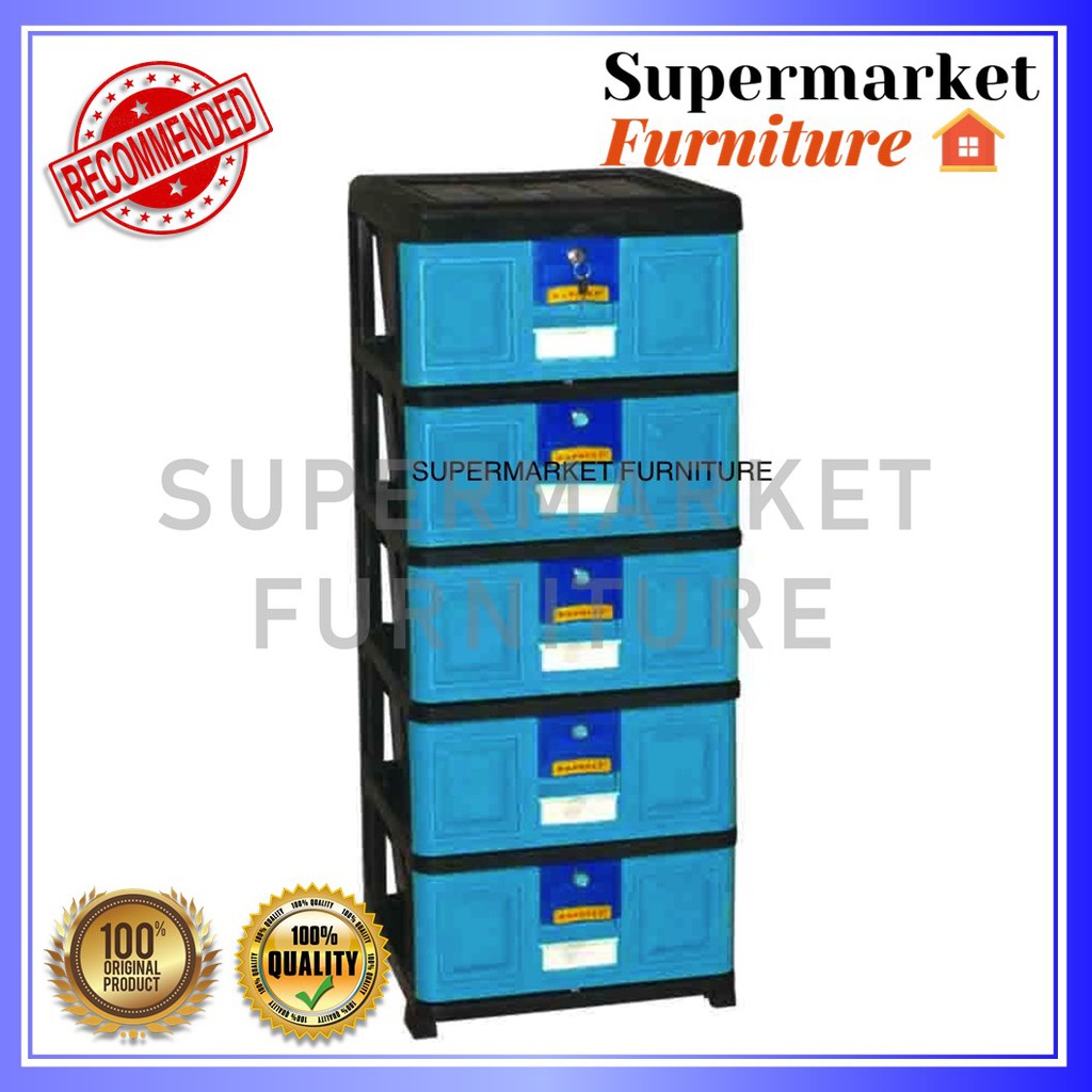 CARGO - LEMARI PLASTIK LACI SUSUN 5/LACI NAPOLY STB 500