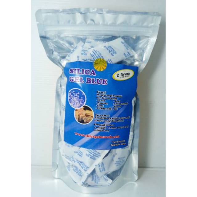 Jual Silica Gel Blue Silicagel Biru Kemasan Ziplock Mengurangi Lembab Jamur Dan Bau Isi