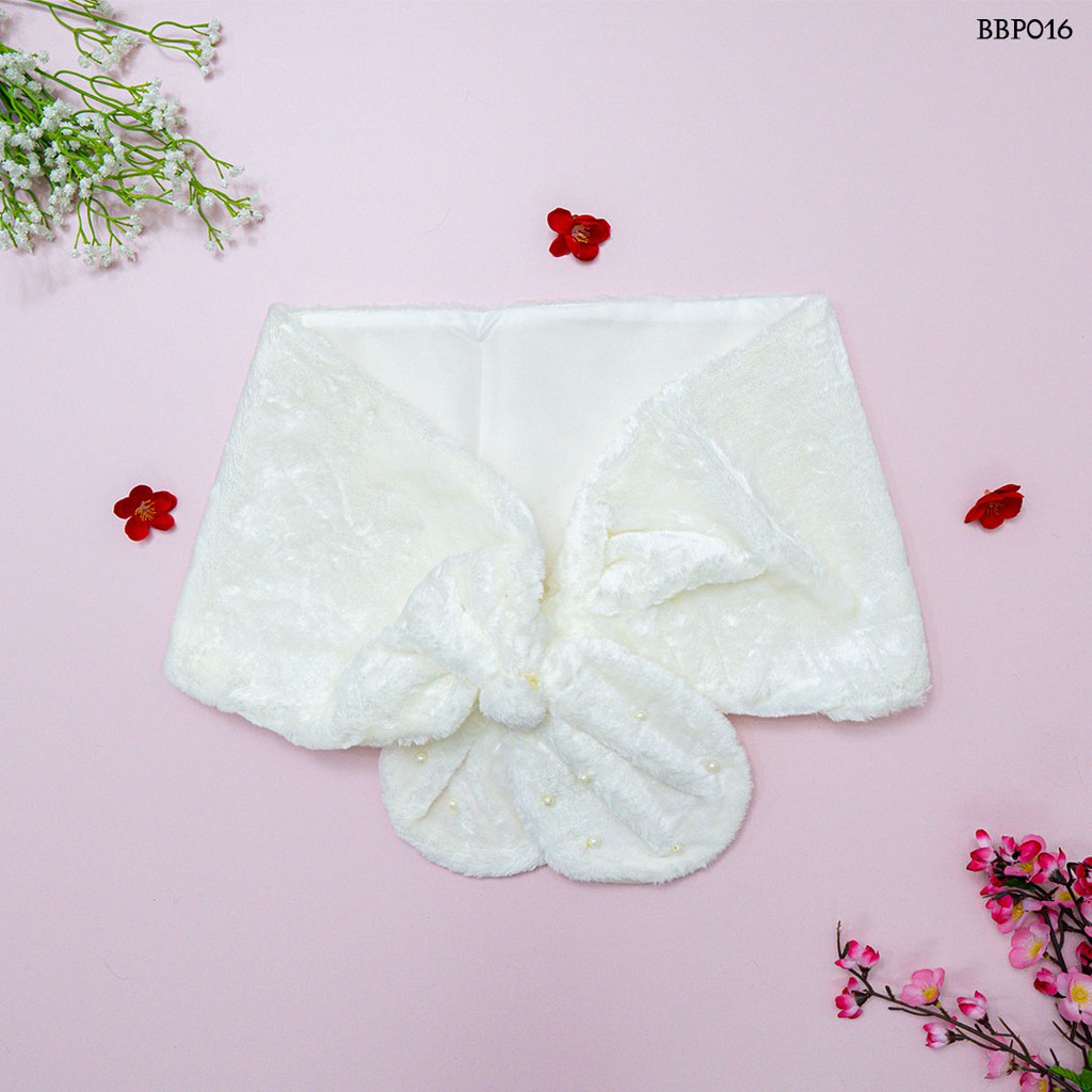 [SIAP KIRIM] BOLERO KARDIGAN CARDIGAN PESTA AKSESORIS PENGANTIN BULU PUTIH BBP016