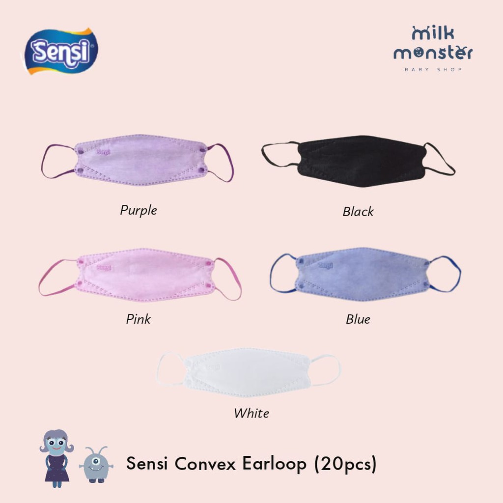 Sensi Convex Mask Earloop / masker sensi convex 4 PLY