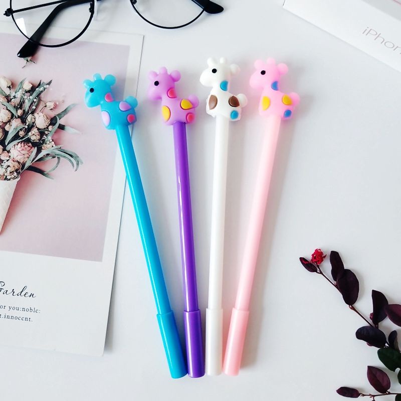 

GAEKOPEDIA || PULPEN GEL MOTIF KARAKTER JERAPAH LUCU KREATIF PENA FLOWER DEER STATIONERY PEN