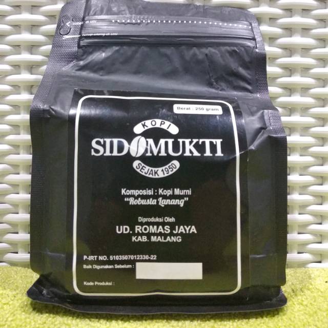 

KOPI ROBUSTA LANANG 250 Gram SIDO MUKTI MALANG