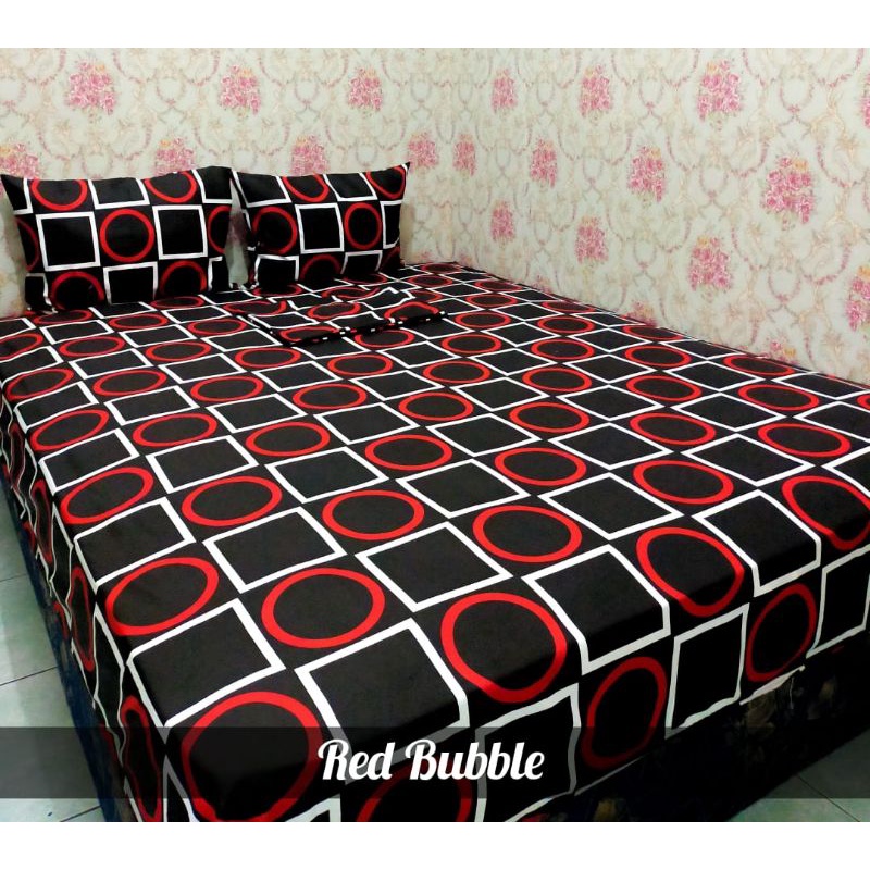 SPREI 180X200 160X200 SEPRAI KATUN HOMEMADE KARAKTER MOTIF AESTHETIC KOTAK HITAM PUTIH BUNGA PINK ADEM TIDAK LUNTUR MURAH