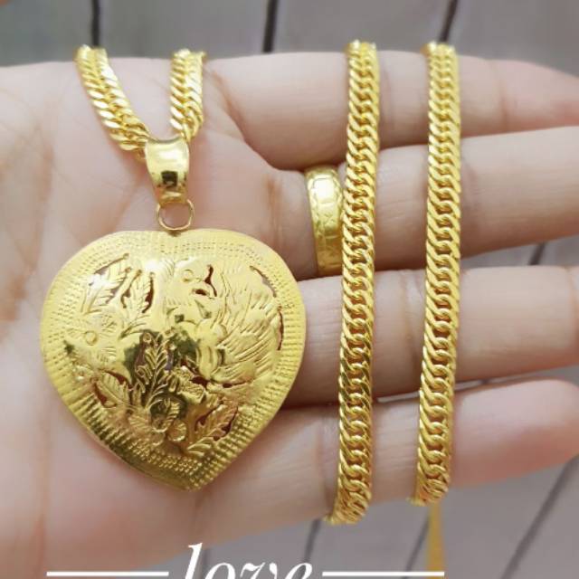 Xuping kalung lapis emas 24k panjang 65cm