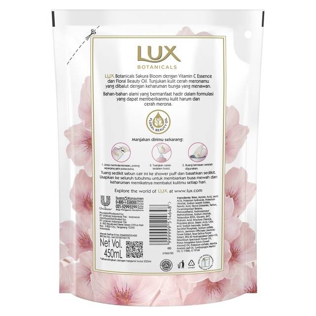 Lux sakura bloom body wash 400ml