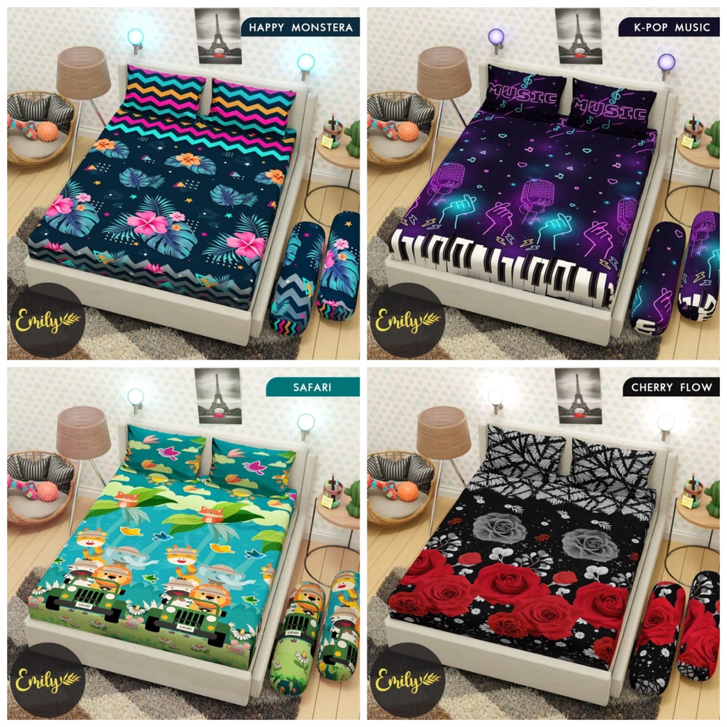 Sprei home made motif aesthetic terbaru motif limited edition UK 120x200 &amp; 180x200
