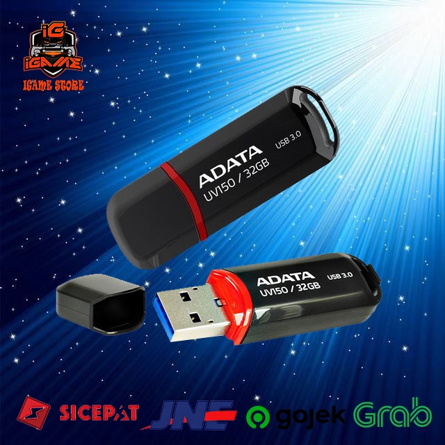 Flashdisk ADATA UV128 USB 3.0 slider 32GB - Original NAMPOL Gan