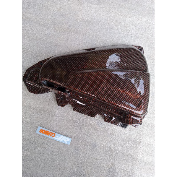 cover filter beat/scoopy esp 2016-2019 carbon kevlar red metalic