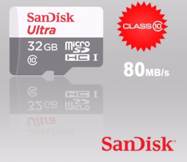 MMC MEMORI SanDisk MicroSD Ultra 32GB up to 80 Mbps Class 10 - Garansi Resmi 7 Tahun