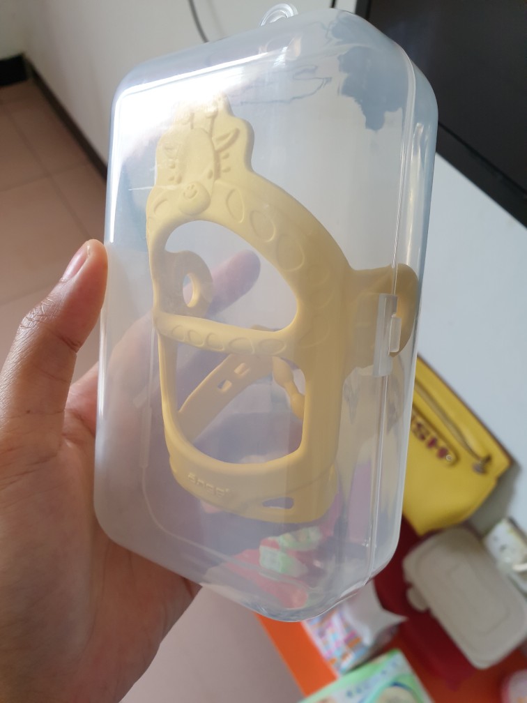 Kotak Wadah Portabel Dengan Model Kompartemen Dan Warna Transparan Untuk Tempat Penyimpanan Teether