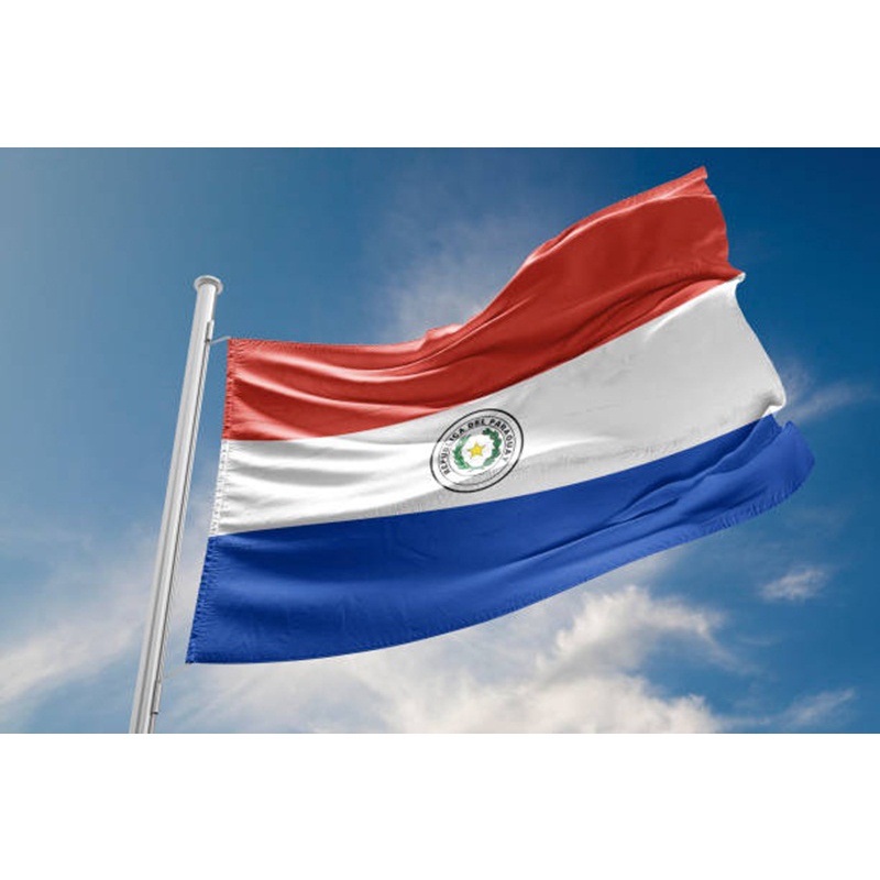 Bendera Negara Paraguay ukuran besar 150x90cm