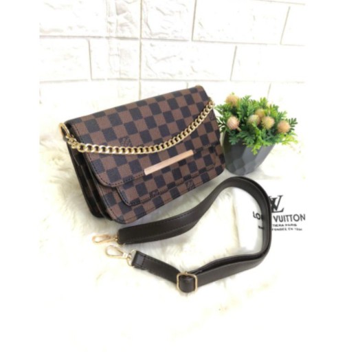 TAS SELEMPANG LV RANTAI RANCAK